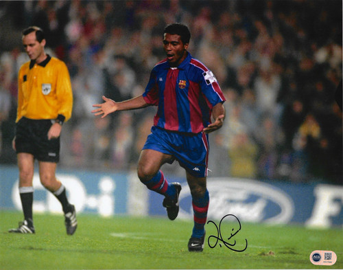 Romario signed barcelona - signed,
