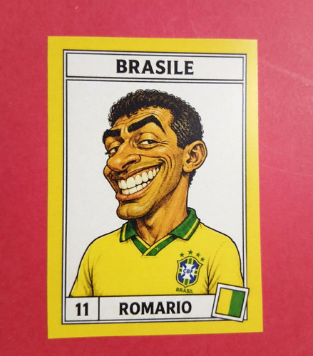 Figurina caricatura calciatori - figurina,